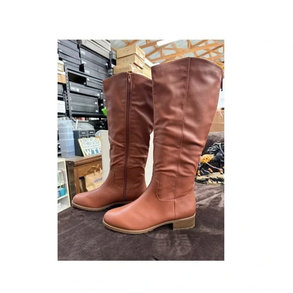 Style & Co. Brown Knee-High Boots size 11 - Picture 7 of 10